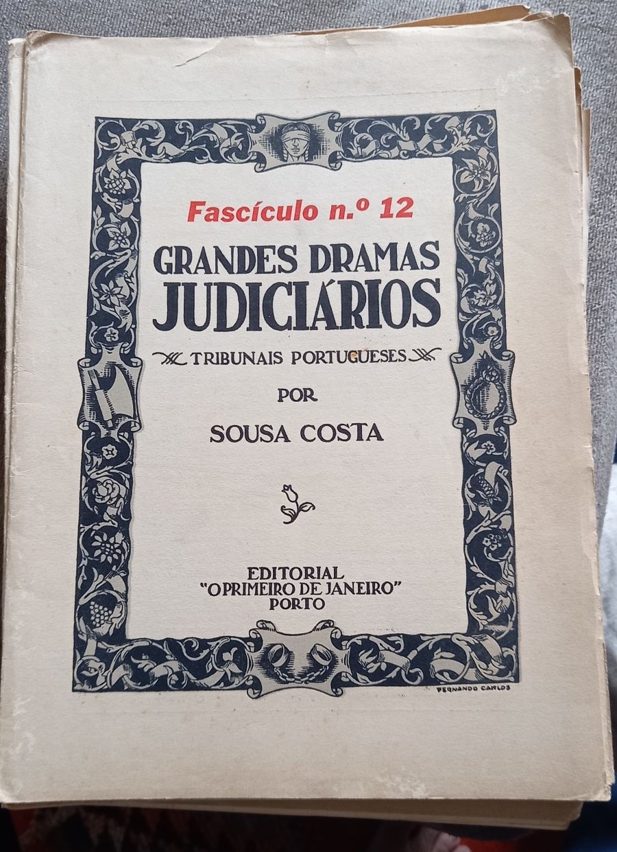 Dramas judiciários 1944 (12 fascísculos)