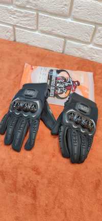 Rękawiczki ochronne na rower motor motocykl z protektorami na kostki