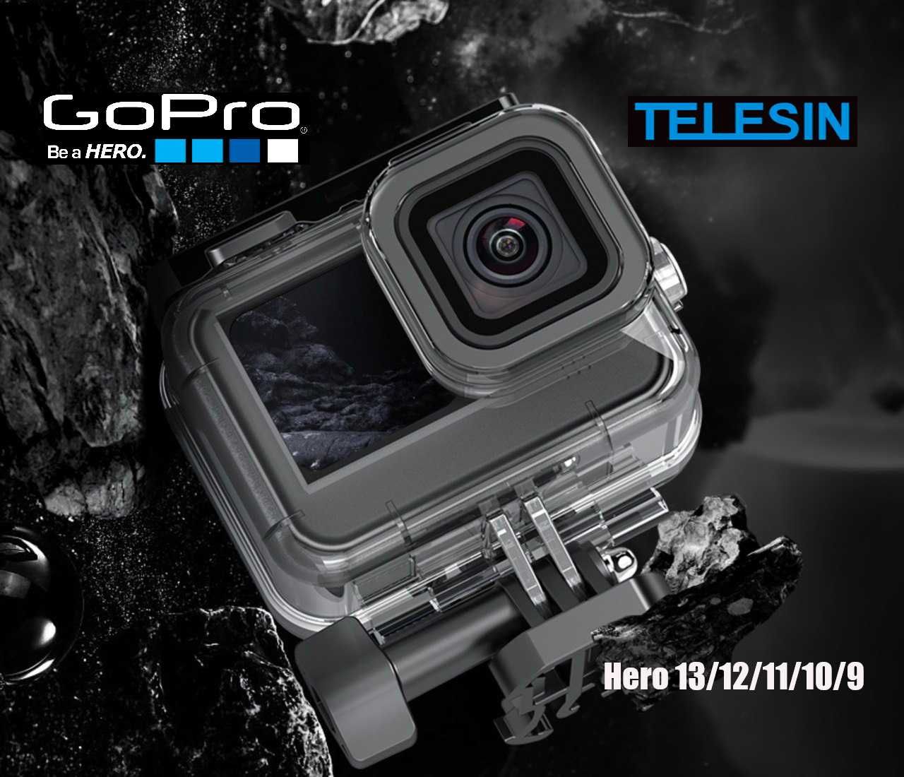 Захисний бокс Telesin для GoPro 13/12/11/10/9. Аквабокс. Кейс. Новий