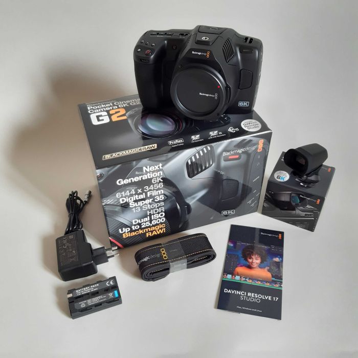 (BMPCC 6K G2) Blackmagic Pocket Cinema Camera 6K G2 - jak nowa, okazja