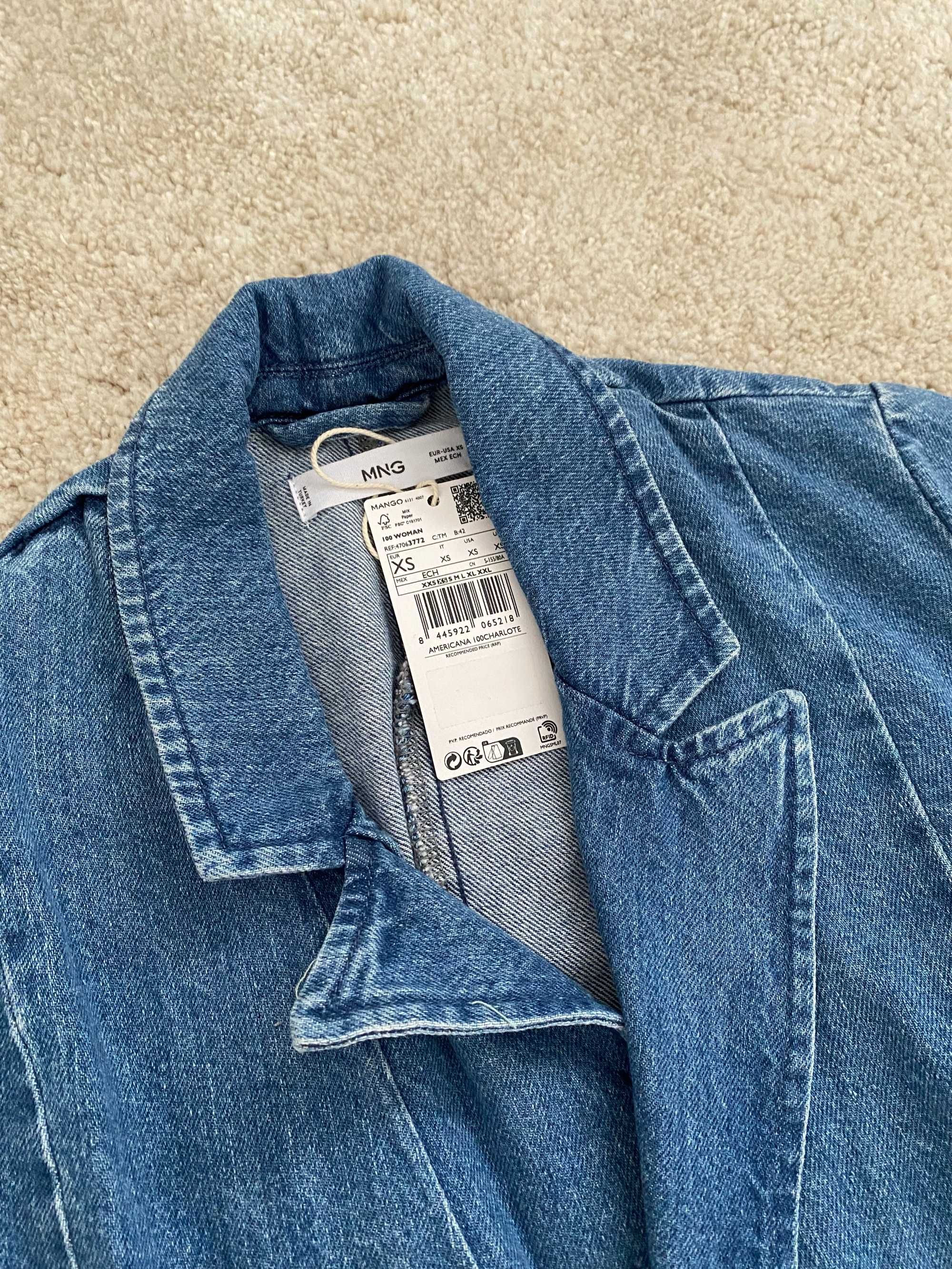 Marynarka jeansowa Mango xs Nowa z metka