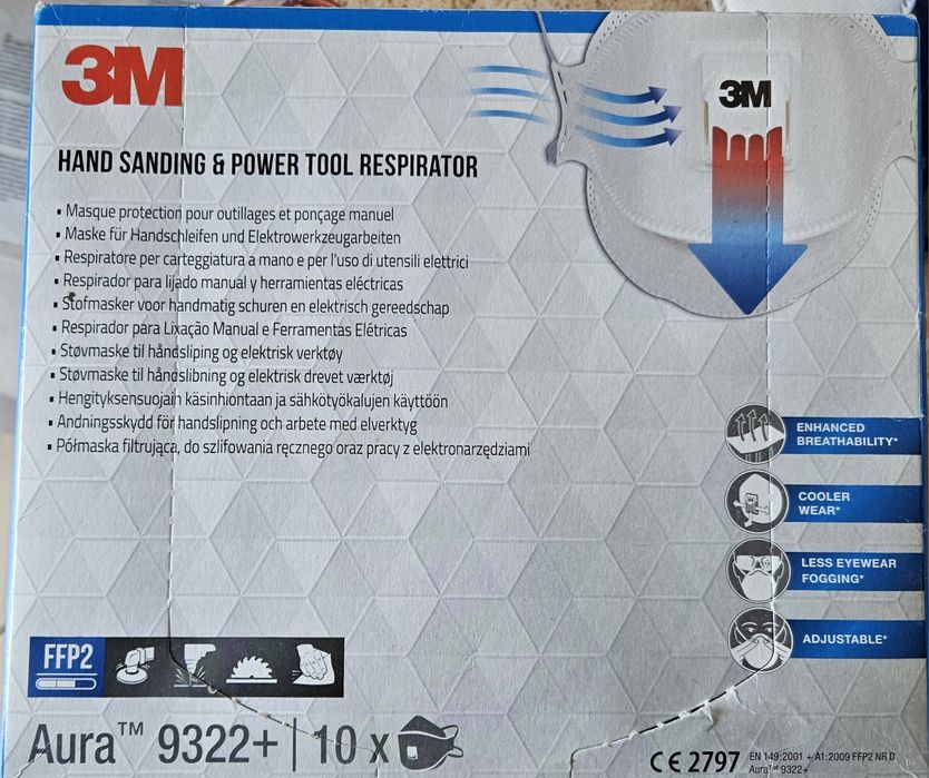 Półmaska filtrująca 3M 9322+ Aura