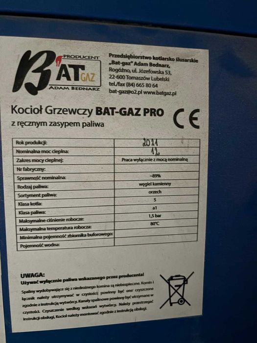 piec kocioł 5-klasy na eko-groszek 12kw.