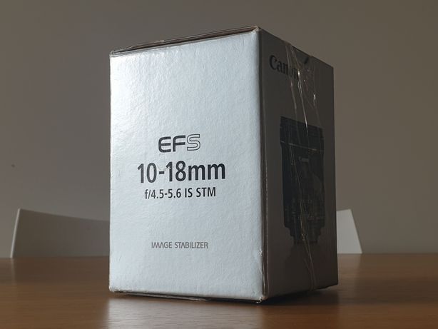 Caixa de lente Canon EF-S 10-18mm