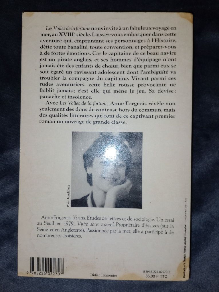 Livro " Les voiles de la Fortune "