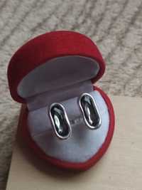 Przepiękny pierścionek szare cyrkonie duży pierścionek z oczkami