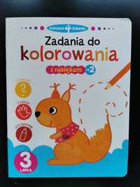 Zadania do kolorowania. Z naklejkami