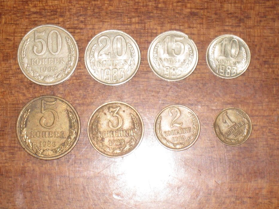 Монеты СССР (1983) - 8 шт.