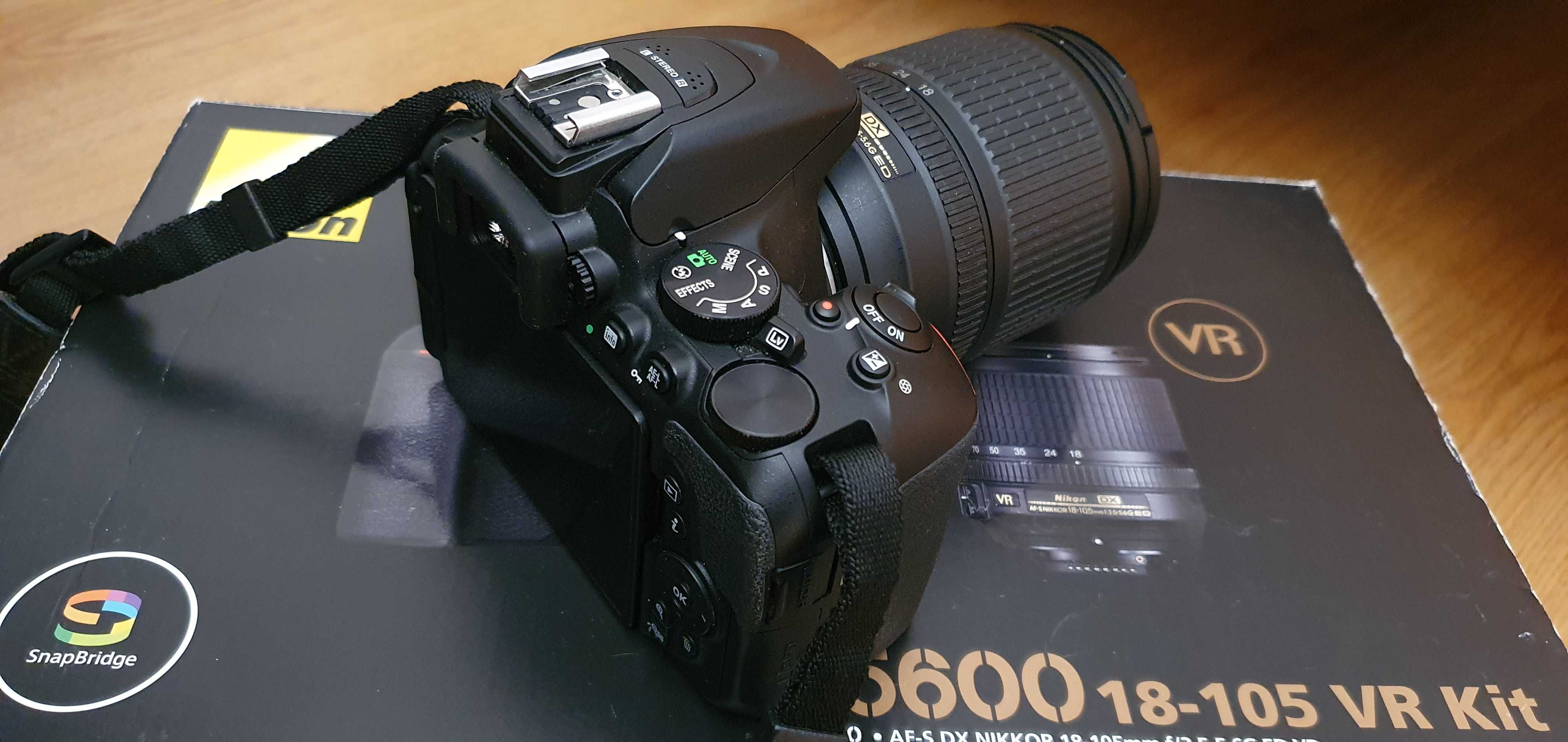 Lustrzanka Nikon D5600 + obiektyw Nikkor AF-S DX 18-105 mm f/3.5-5.6