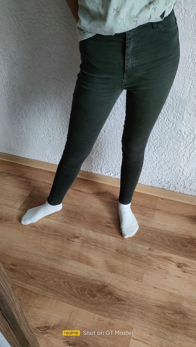 Spodnie jeansowe khaki rurki