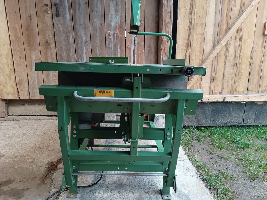 Mocna 5 kW Piła 2w1 stołowa wahadłowa krajzega cerkukatka cyrkularka