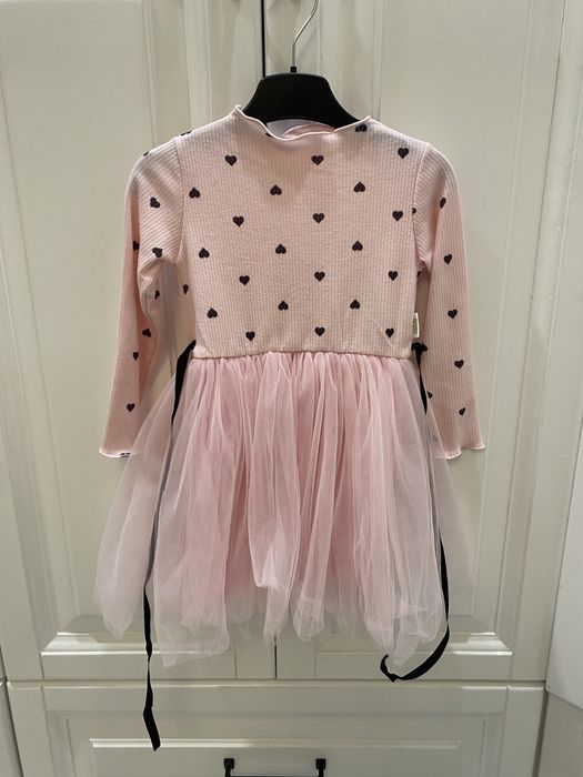 Сукня святкова на довгий рукав з фатіном