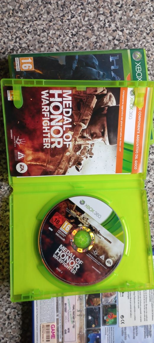 Final fantasy 12/Halo 3/Medal of honor warfighter Xbox 360/Ps2