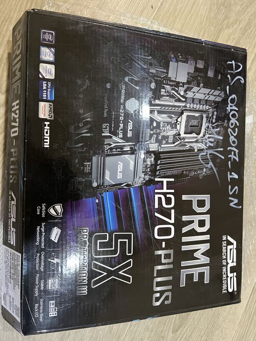Asus Prime H270-PLUS + процессор + кулер + оперативная память 4 gb