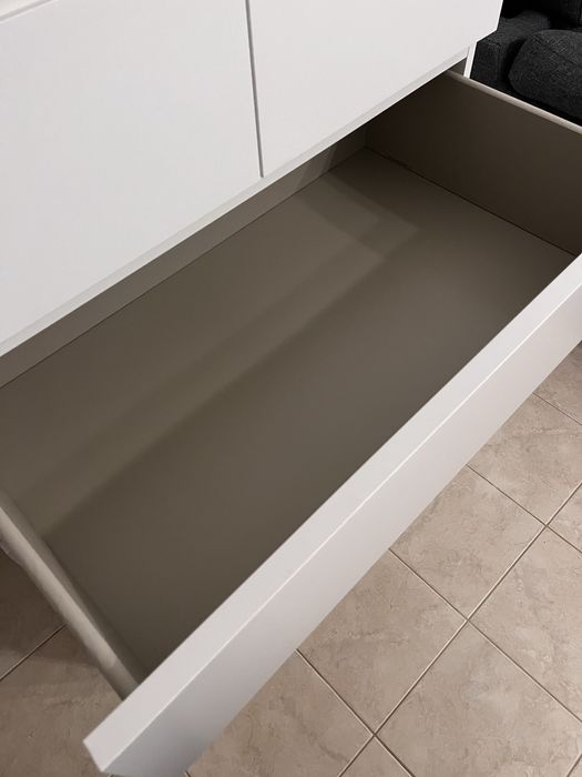 Cómoda c/6 gavetas, branco, 80x123 cm