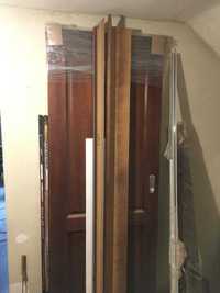 Drzwi przesuwne drewniane, opaska, mechanizm przesuwny - GRATIS