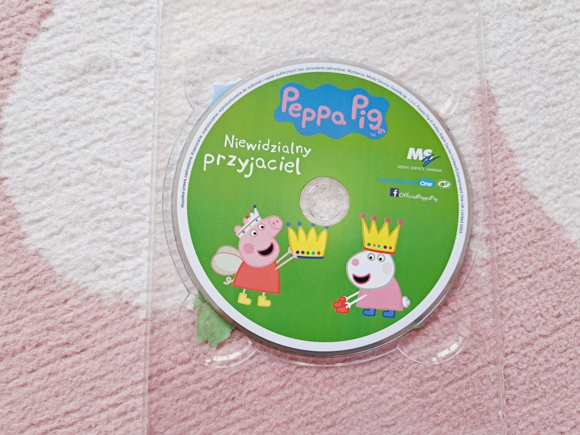 Świnka Peppa Pig bajki na VCD polski dubbing 3 płyty + zegarek gratis