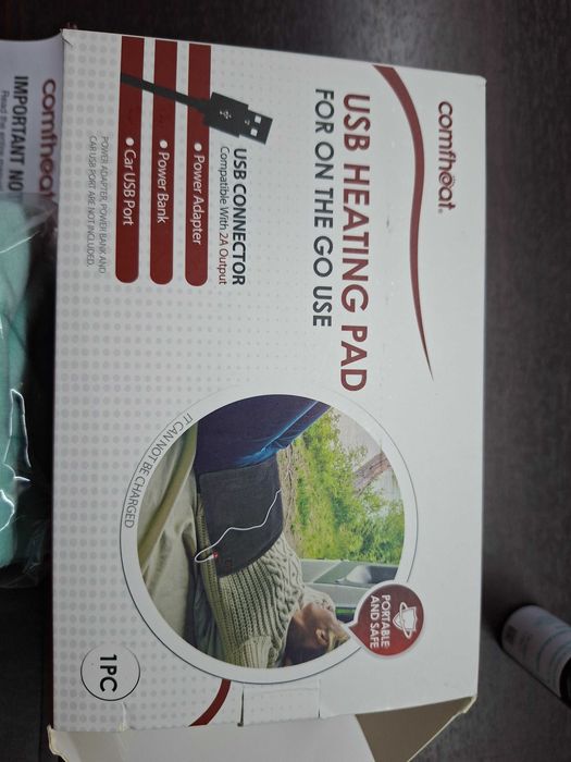 Poduszka grzewcza USB koc OKAZJA nowe