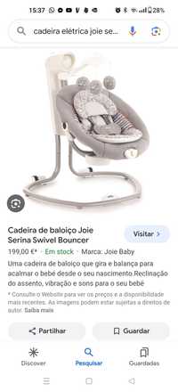 Cadeira/Espreguiçadeira elétrica Joie Serina Swivel Bouncer