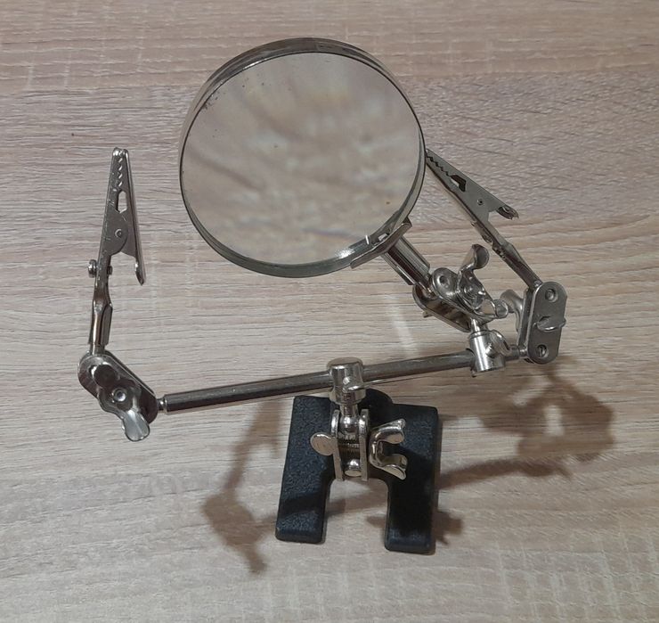 3x lutownica+ plus trzecia ręka z lupą