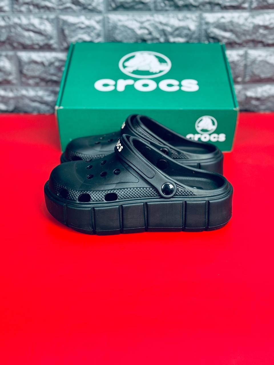 !!НОВИНКА!! Женские кроксы Crocs шлёпанцы Крокс чёрного цвета 35-41