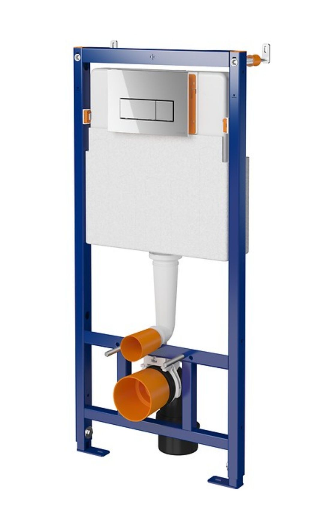 Nowy stelaż WC CERSANIT z przyciskiem (Chrom)