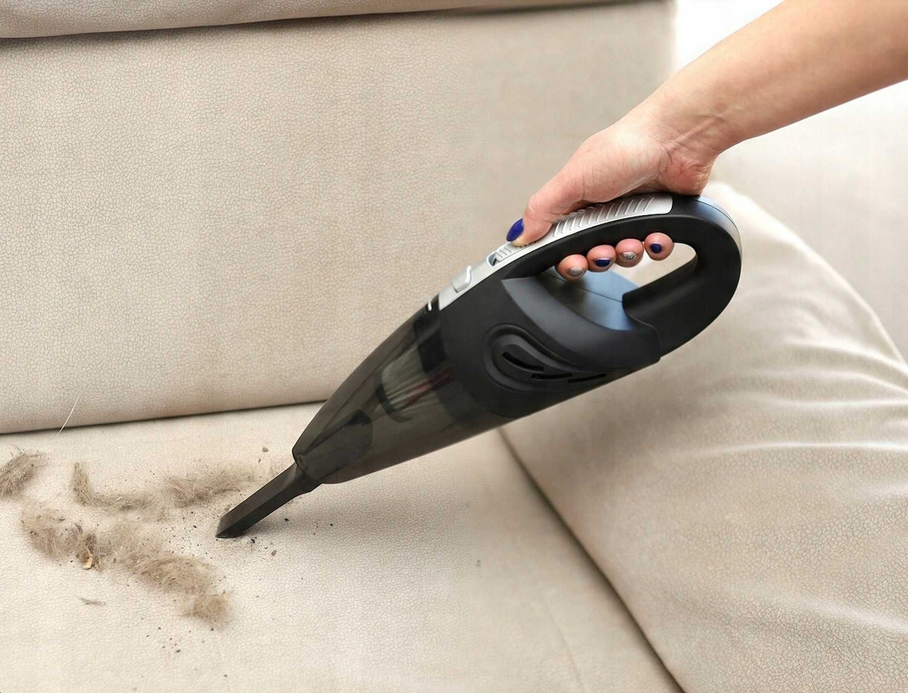 Odkurzacz ręczny 120W bezprzewodowy do samochodu domu+ końcówki Gratis
