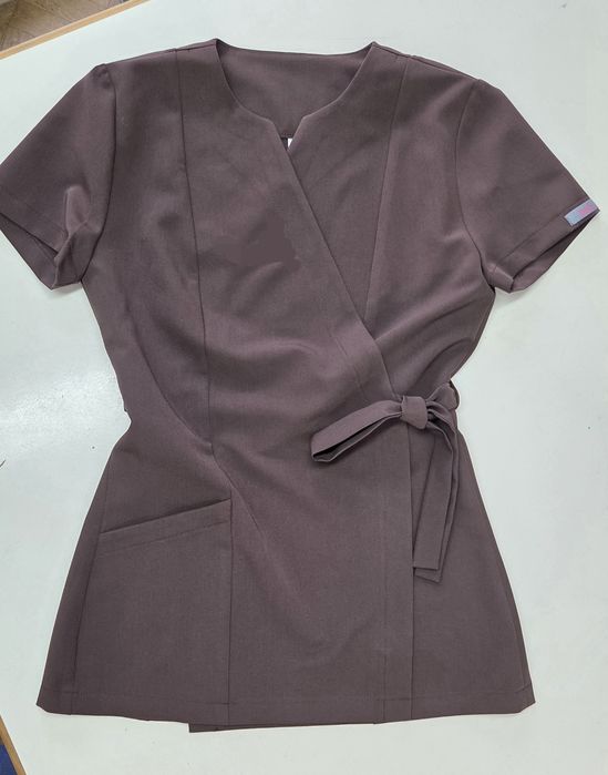 Fartuch kopertowy. Elastyczny. Ciemny brąz