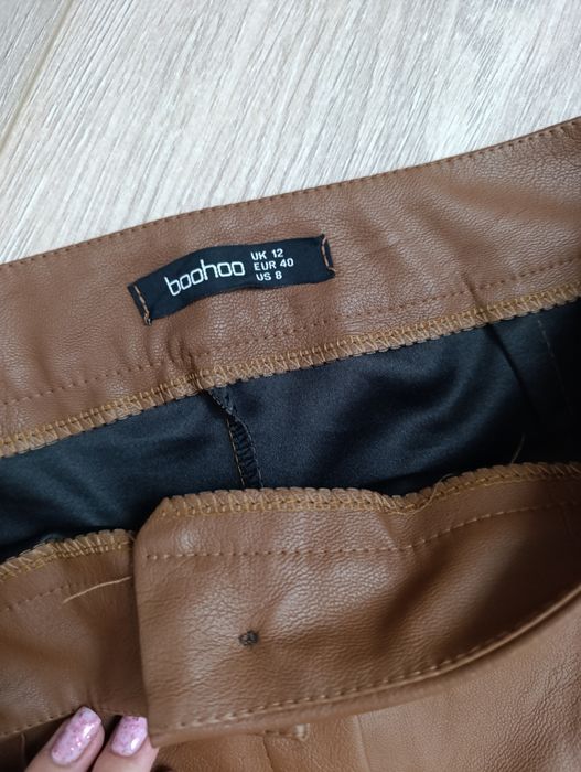Шкіряні штани boohoo 12