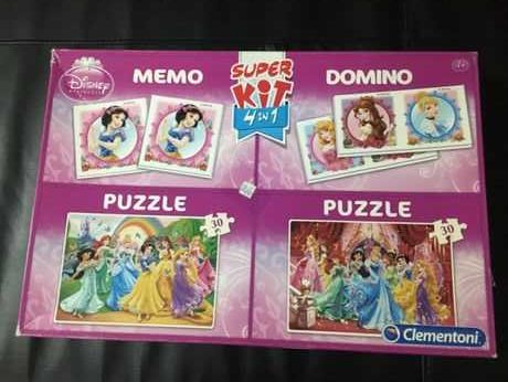 Puzzle Super kit 4 em 1 Princesas