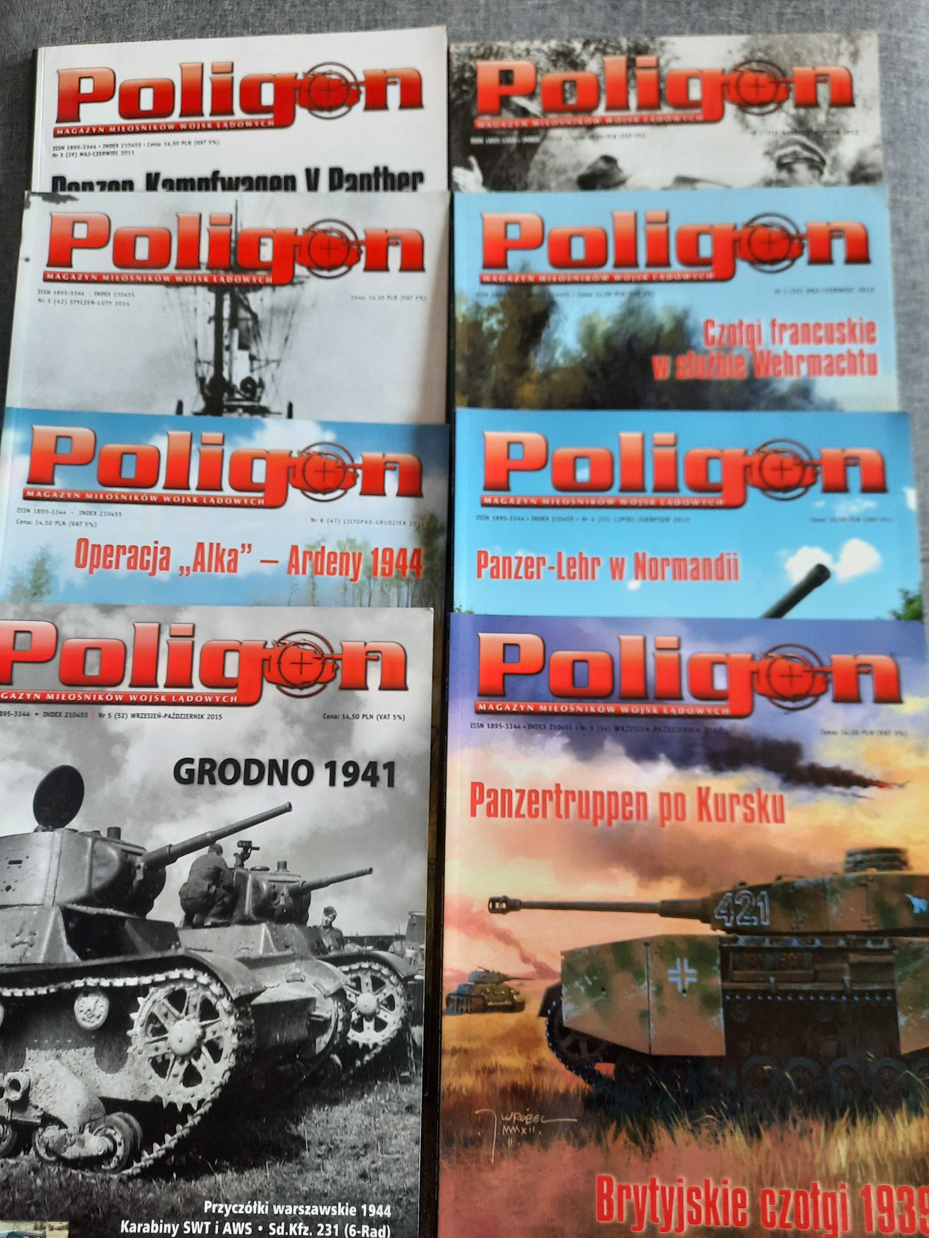 Poligon - Magazyn miłośników wojsk lądowych 8 numerów