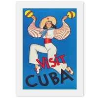 Visit Cuba, plakat podróżniczy 50x70 cm