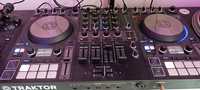 Traktor DJ S4 MK3 + 2 pratos Mixars para DVS