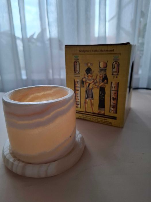 Подсвечник из камня оникс (підсвічник онікс), Египет, новый