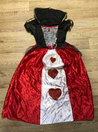 Платье костюм карточная королева 9-10 лет рост 130-140