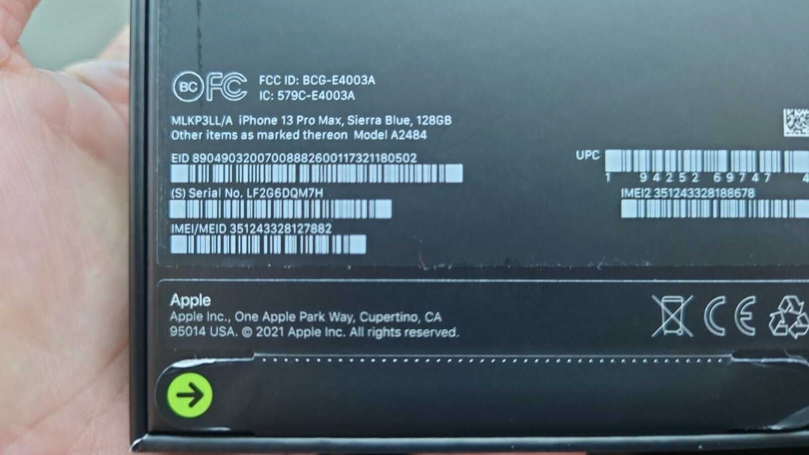 Apple iPhone 13 ProMax. Запечатан. Цвета разные. 256gb-1Tb. Обмен!
