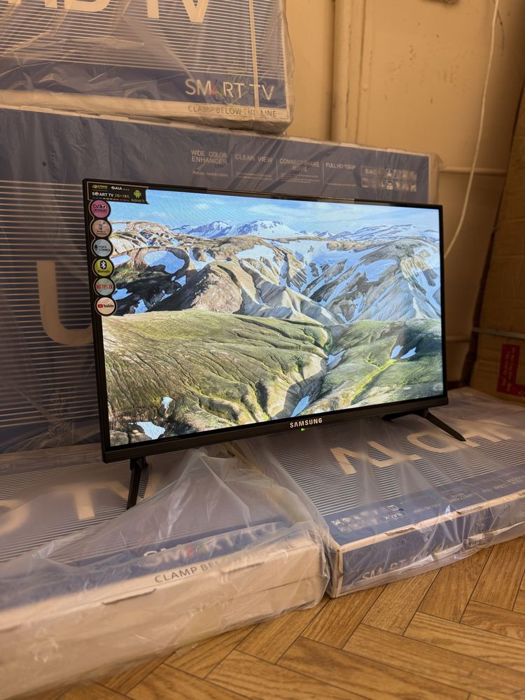 РОЗПРОДАЖ Телевізор Samsung 24 32 42 43 дюйми Смарт тв Т2 WiFI LED 4K