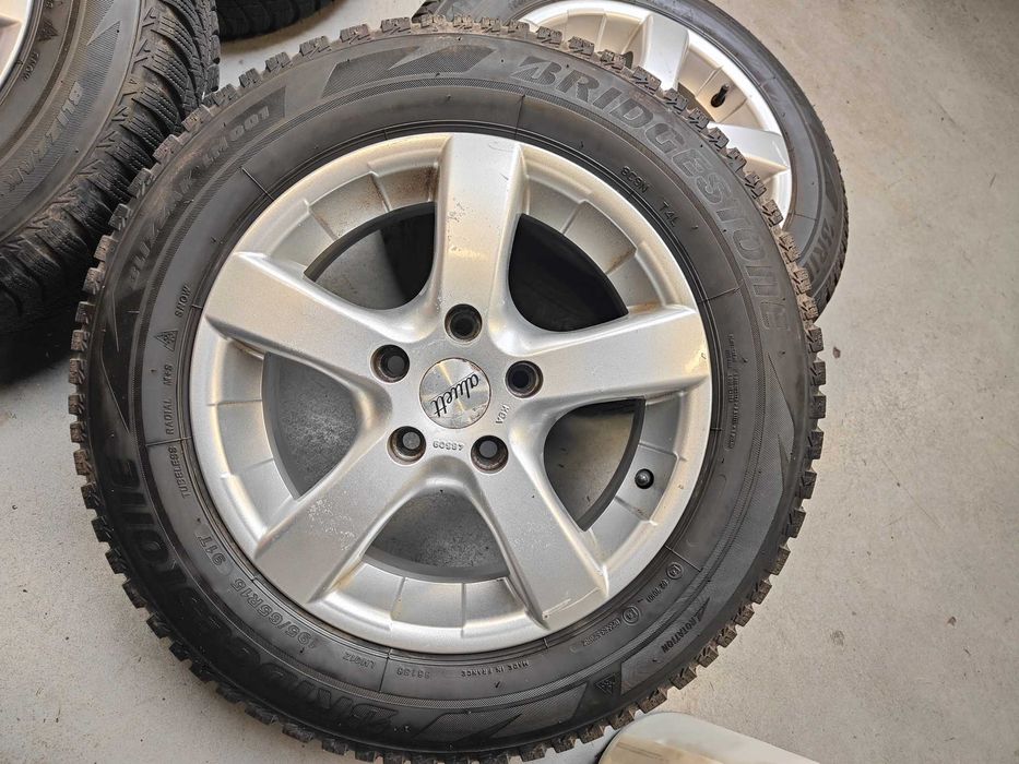 Koła zimowe Aluett 15" 6.5j/15H2 5/112 opony bridgestone 195/65R15