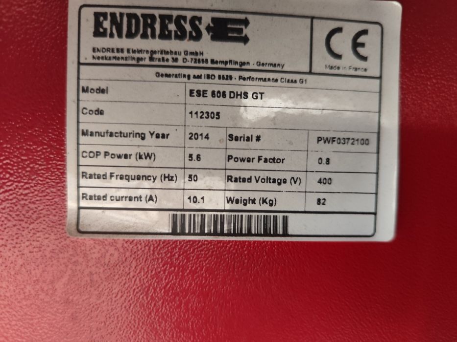 Agregat prądotwórczy Endress ESE 606 Professional GT z silnikiem Honda
