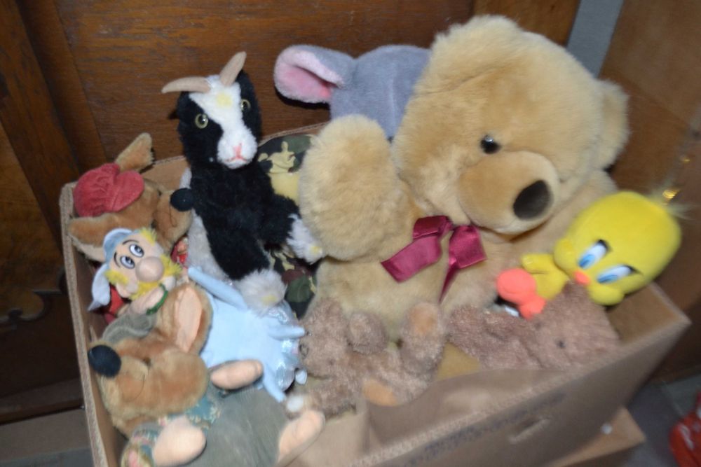 Pluszaki, maskotki karton, mix