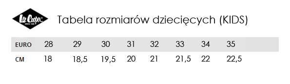 Sandały Dziecięce Lee Cooper niebieskie (-0963) - 28 wysyłka 24h