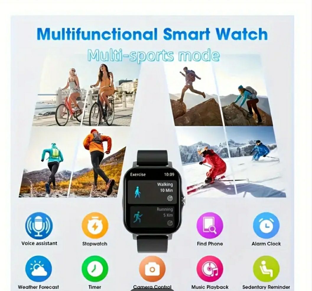 Smartwatch Y13, pełny monitoring