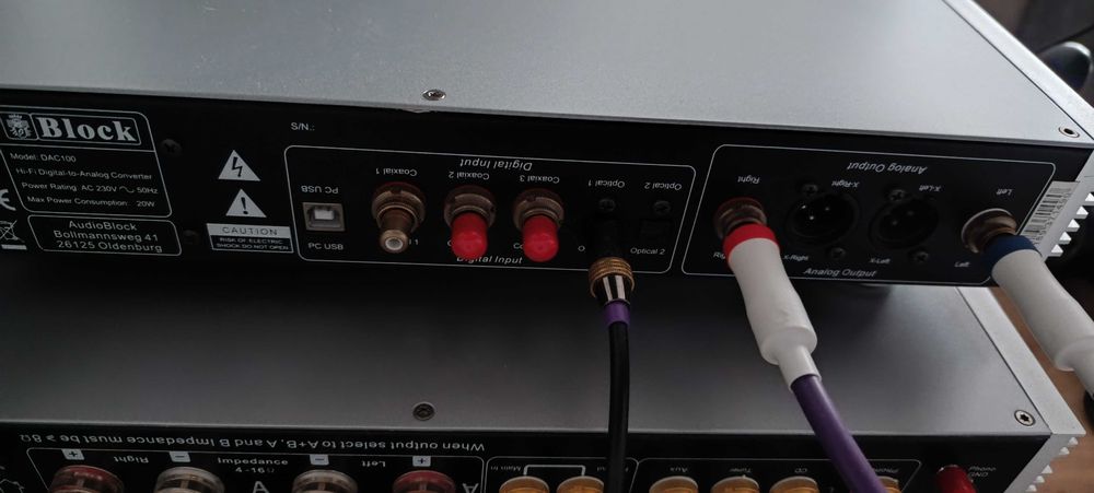 Wzmacniacz Block V120 + DAC100