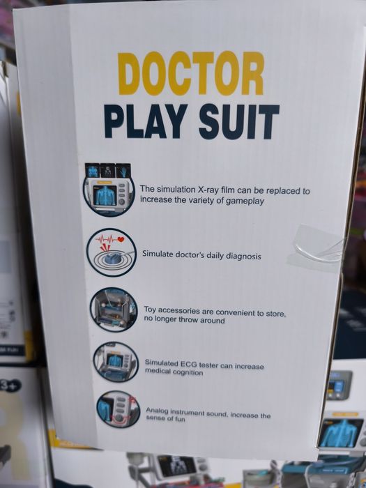 Ігровий набір лікаря з візком  з Польщі звук та світло