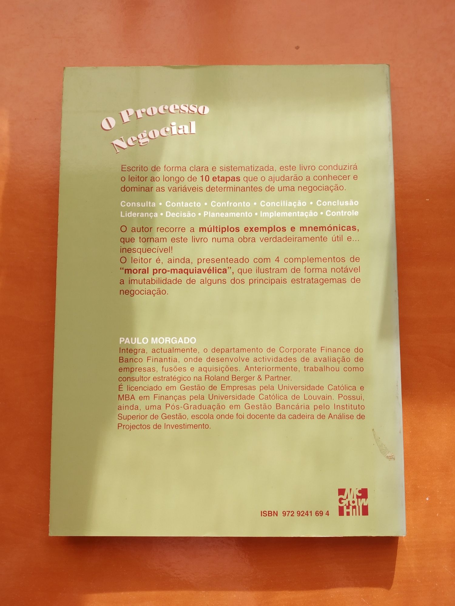 Livro O Processo Negocial da editora McGraw-Hill