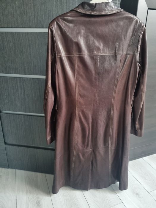Płaszcz skórzany Gino Rossi damski s lub m