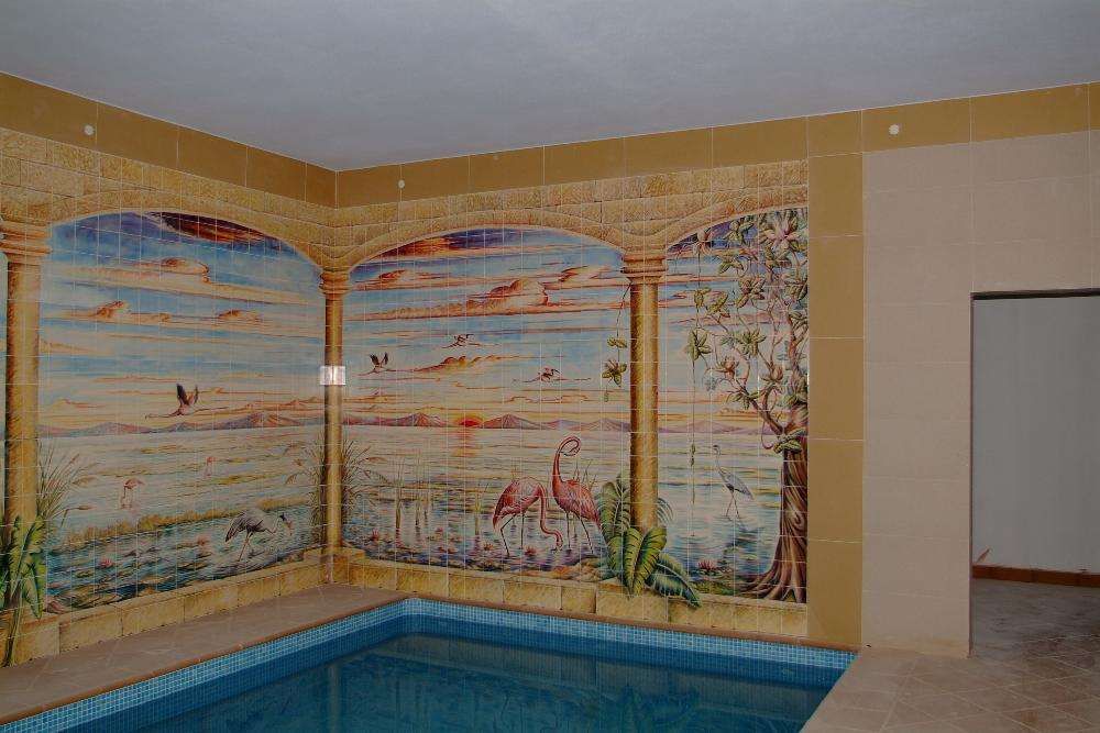 Paineis de azulejos para piscinas