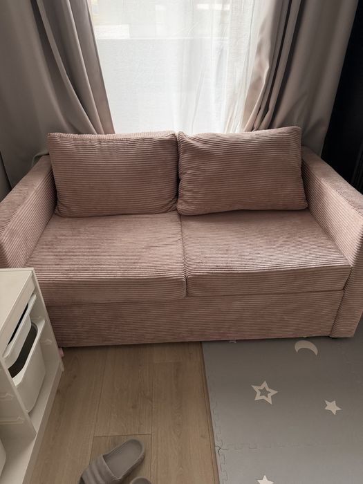 Sofa, kanapa rozkładana Sofi Agata meble różowa