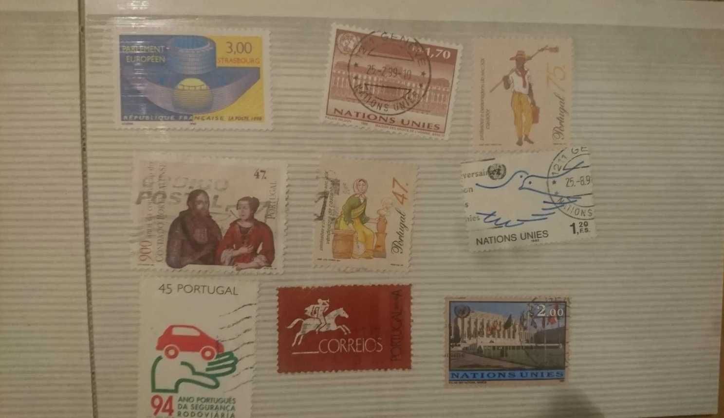 Coleção de selos antigos e rarosdos anos 90 - Inclui edições especiais