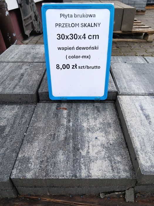 Płyta brukowa Przełom Skalny wapień dewoński 30x30x4 cm